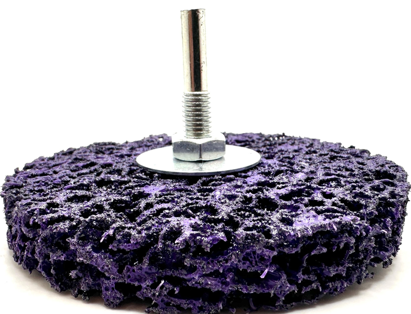 Pro-Graad 2 Pack Paint Stripping Disc Drill Attachment | 4" x 1/2" Wide with 1/4" Shaft | Strip & Clean Discs Remove Paint Coating Rust | Purple | Pack of 2