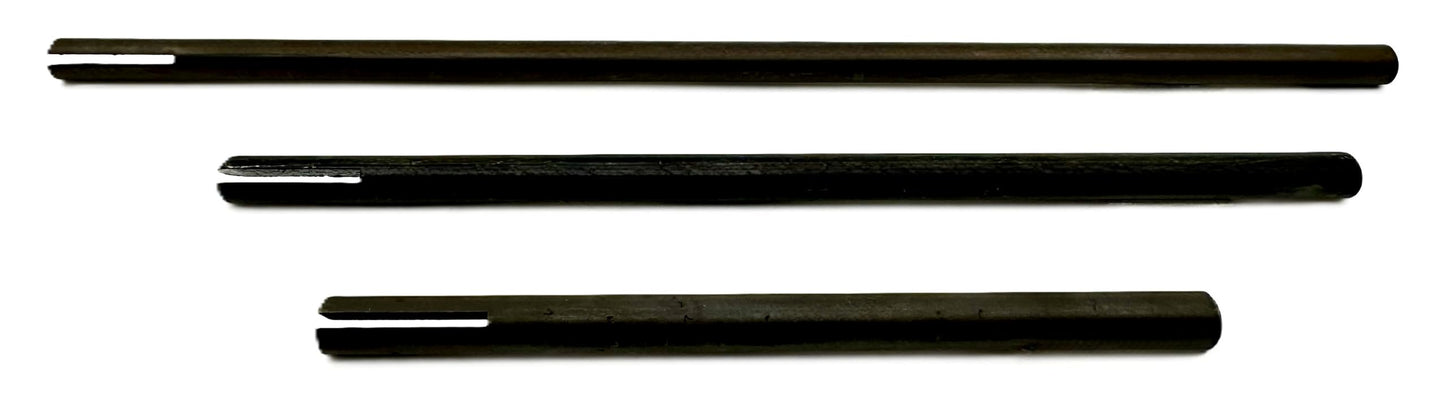 Pro-Graad SM-468 Slotted Mandrel 1/4” Shank & Body 3 Piece Set 4” – 6” – 8” Split Head Slot Mandrels, Core Sanding Internal Holes, 1/4” Shank Diameter x 4, 6, 8 inch Overall Lengths, Set of 3