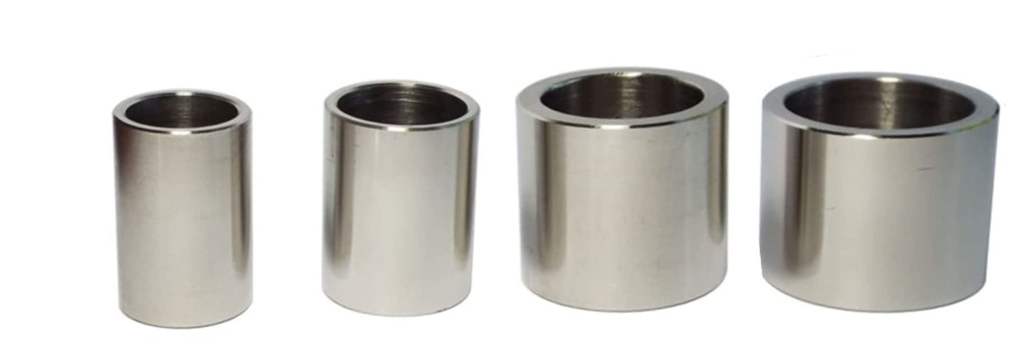 Pro-Graad 3/4” Thick Reducing Bushing Adapter | Premium Stainless Steel Reducer Bushing for Bench Grinding Wheels with 1-1/4” or 1” Arbor Hole Reduce to 3/4”, 5/8” or 1/2" Shaft (For 3/4" Wide Wheels)