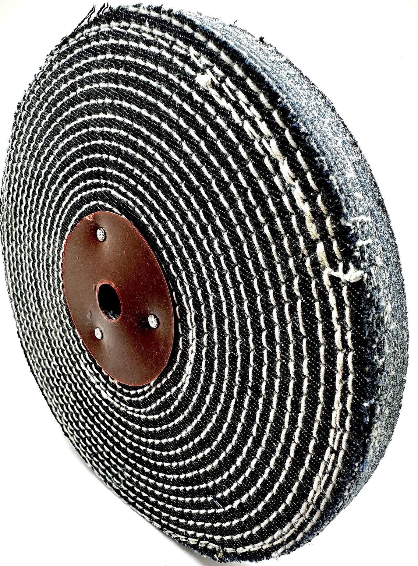 Pro-Graad 1 Pack 8” Denim Buffing Wheel 8 inch x 5/8 inch Arbor Hole Extra Thick Denim Spiral Sewn Buff for Bench Grinder & Buffers, 2X Durability – Pack of 1