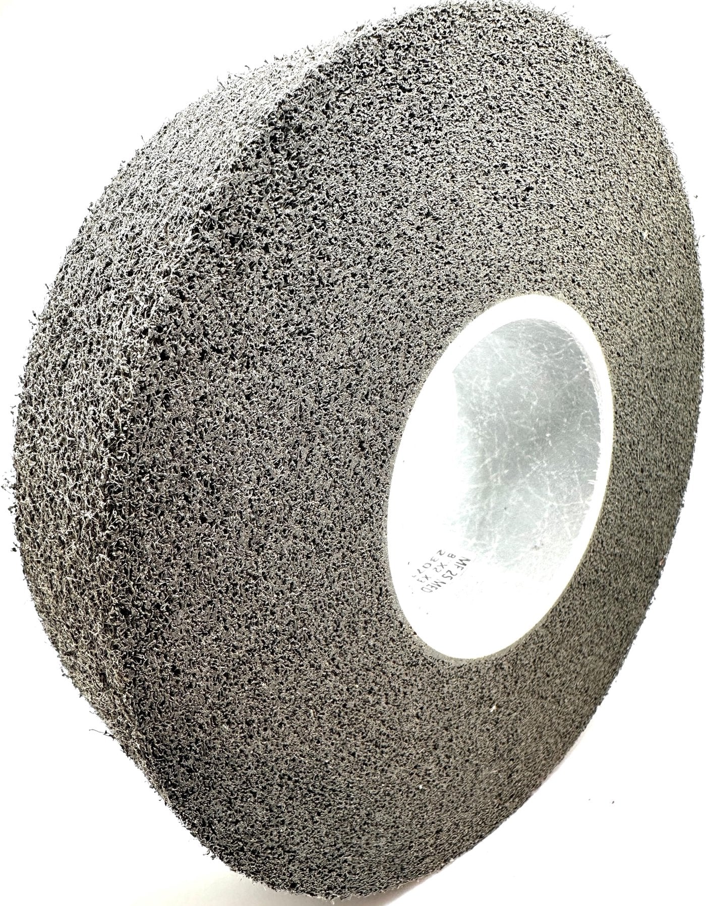 Pro-Graad Multi-Finishing Wheel – 8” x 2” x 3” 2S Medium Grit Silicon Carbide - Stainless Steel Finishing Convolute Wheel – for #4 Finish - 1 Pack