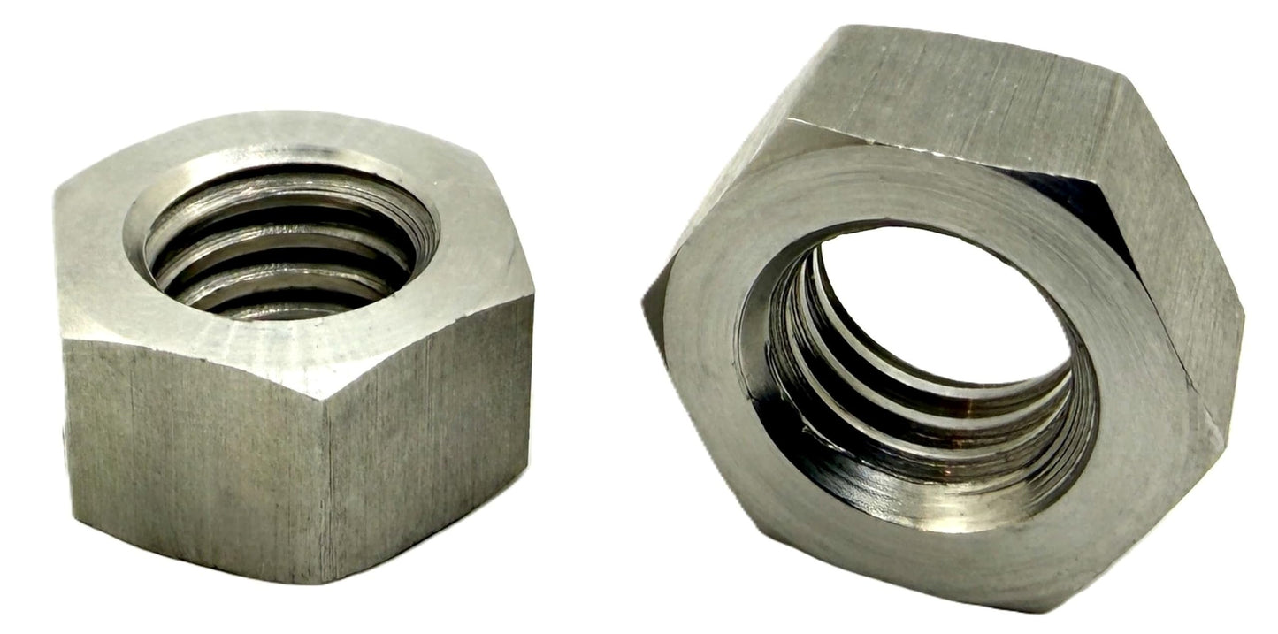 Pro-Graad 1/2-12 BSW Left Hand (Reverse) Thread, 304 Stainless Steel Hex Nut – Pack of 2