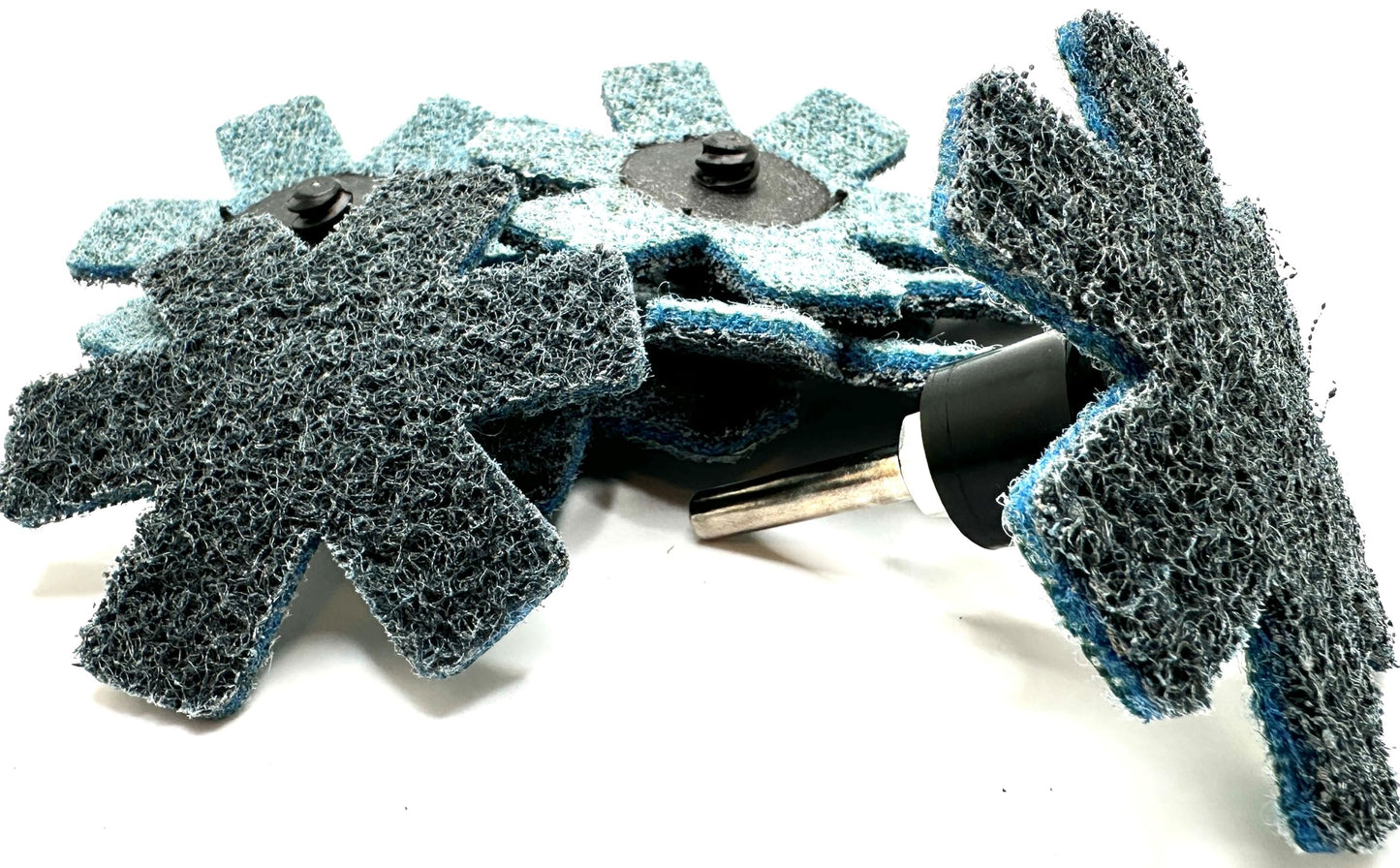 Pro-Graad 10 Pack 3” Very Fine Quick Change Surface Conditioning Stars, Ideal for Deburring, Polishing, Blending inside of cylinders, pipe, tubing, for Aluminum, Steel, Titanium - Includes Holder