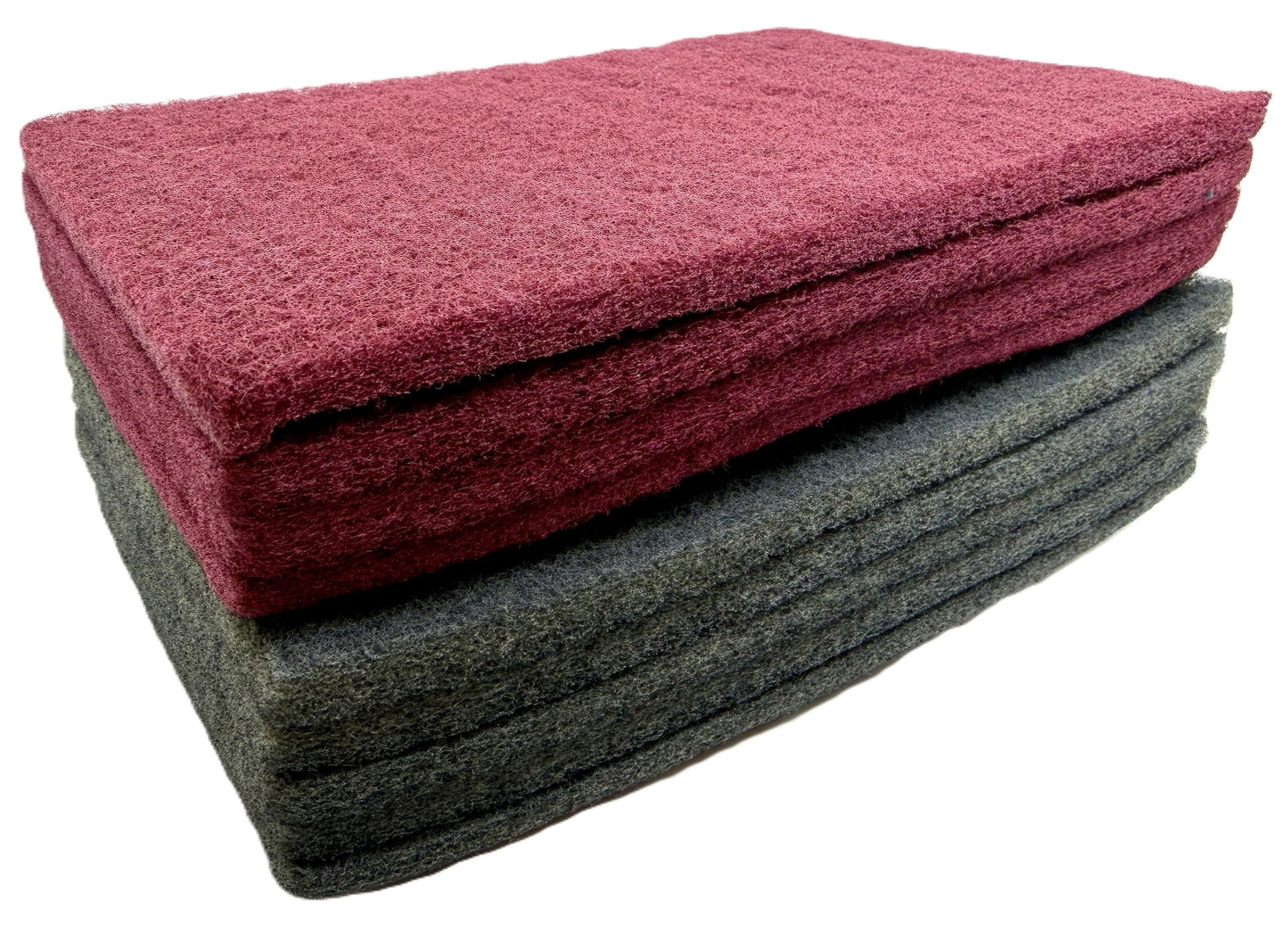 Pro-Graad 7447 & 7448 6" x 9" Automotive & Industrial Scuff Hand Pads, 8-Pack – 4 Maroon Fine & 4 Gray Ultra-Fine. Reusable wet/dry pads for surface/paint prep, sanding, auto body, woodworking, crafts