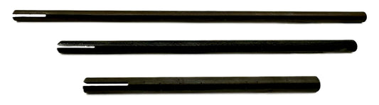 Pro-Graad SM-468 Slotted Mandrel 1/4” Shank & Body 3 Piece Set 4” – 6” – 8” Split Head Slot Mandrels, Core Sanding Internal Holes, 1/4” Shank Diameter x 4, 6, 8 inch Overall Lengths, Set of 3