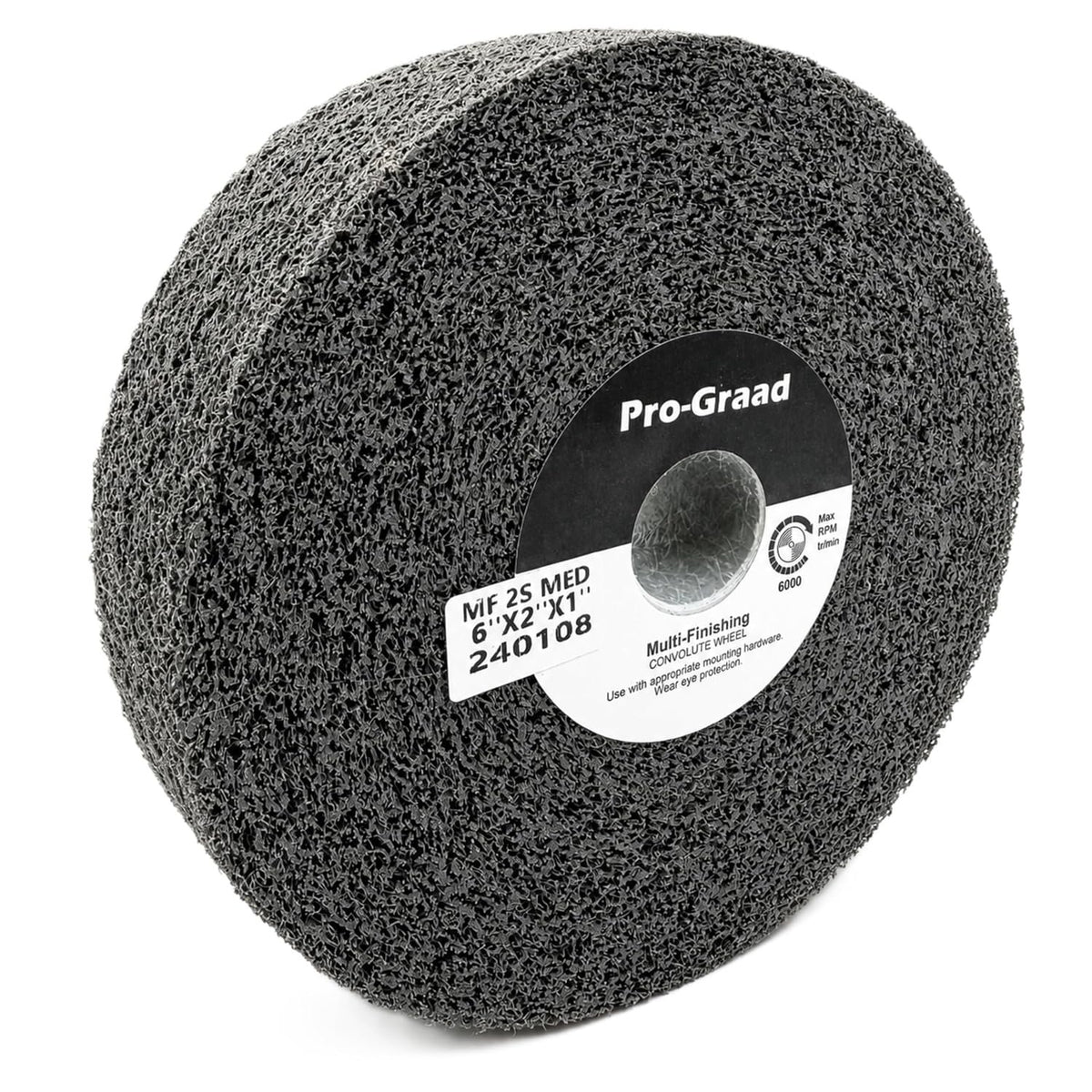 Pro-Graad Multi-Finishing Wheel 6" x 2" x 1", 2S Medium, 13177