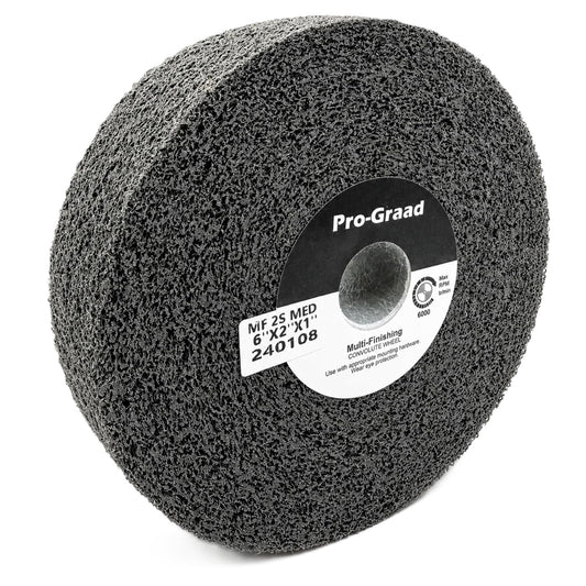 Pro-Graad Multi-Finishing Wheel 6" x 2" x 1", 2S Medium, 13177