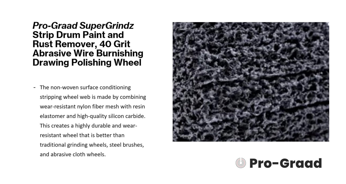 SuperGrindz Strip & Clean Abrasive Drum