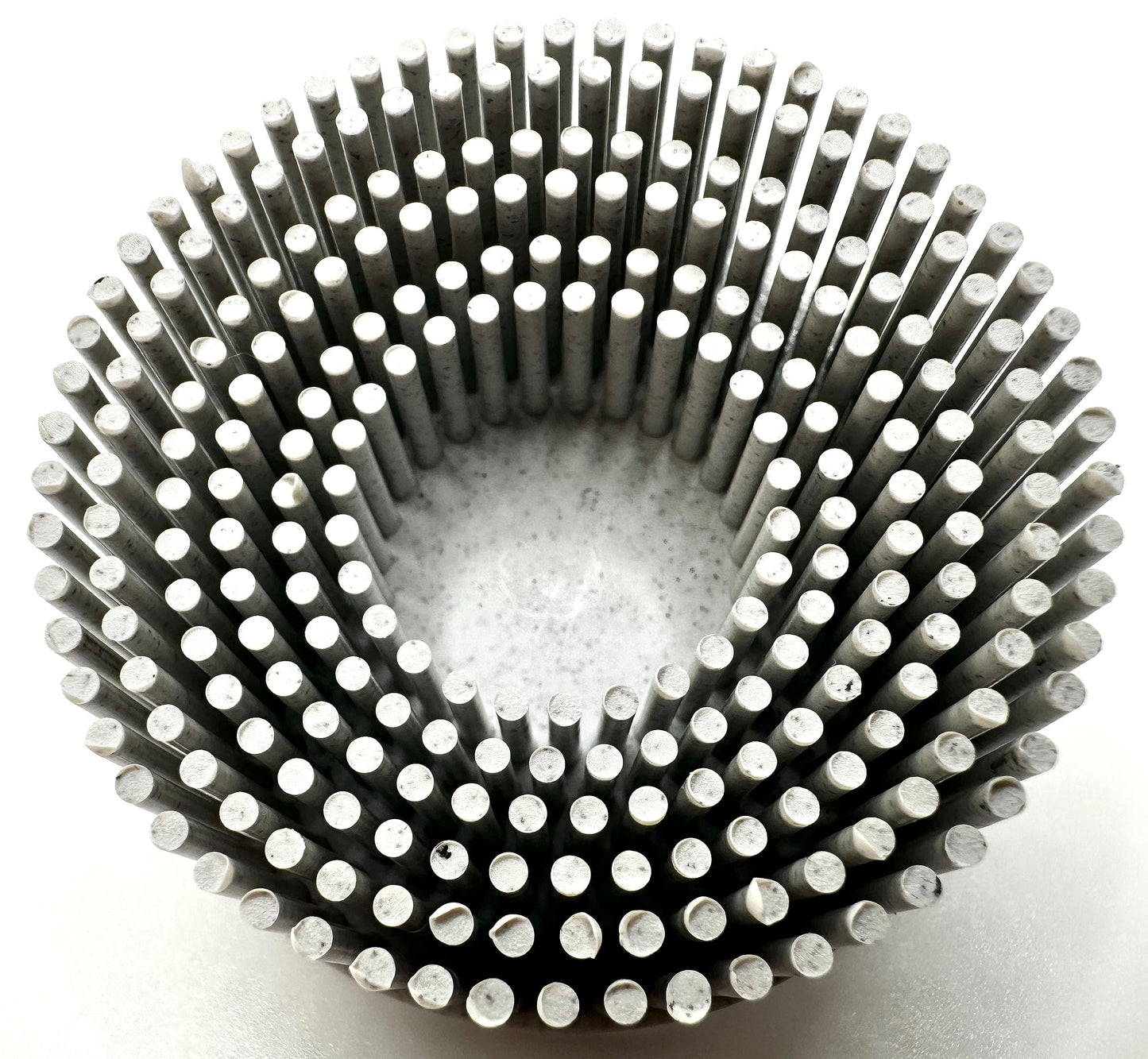 Pro-Graad 10 Pack 2" 120 Grit White R-Type Bristle Disc | Ceramic-Aluminum Oxide Abrasive Bristle Disc with Quick Change Roll Lock | Pack of 10 | White