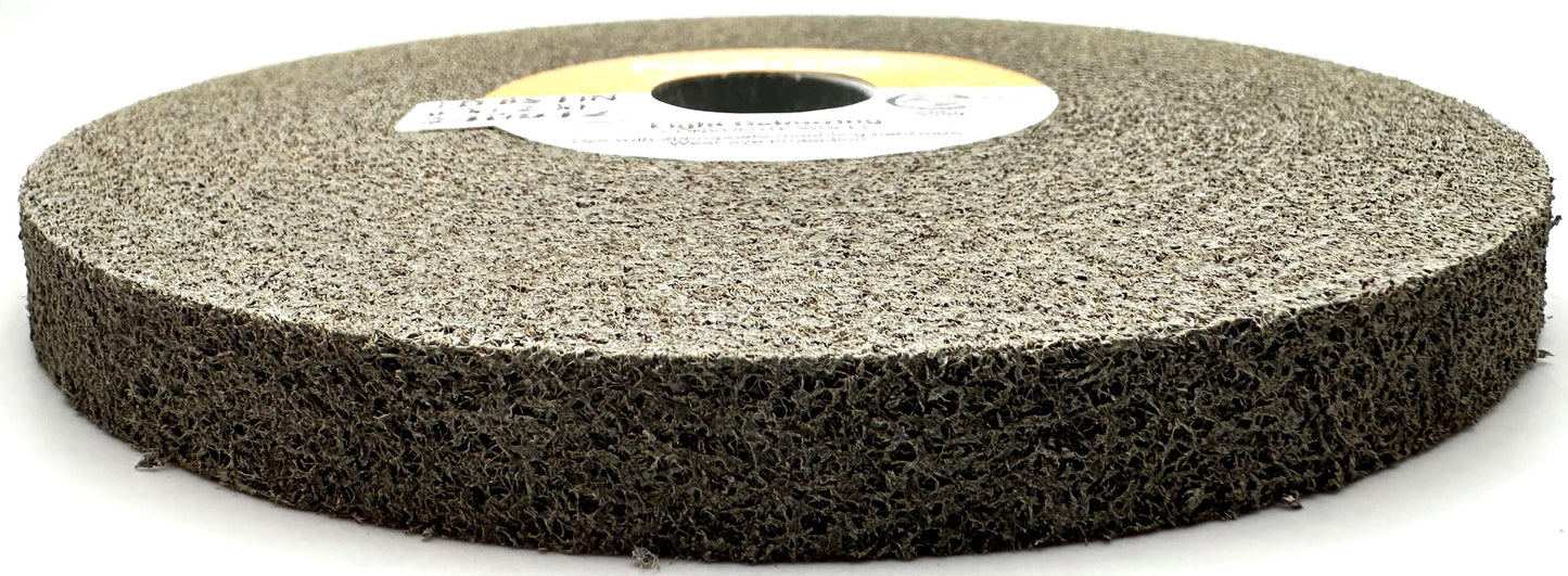 Pro-Graad Light Deburring Wheel - 6" x 1/2" x 1" 8S Fine Grit - Silicon Carbide – Light Deburring, Finishing and Polishing Wheel – 03994 - Convolute - (1 Pack)
