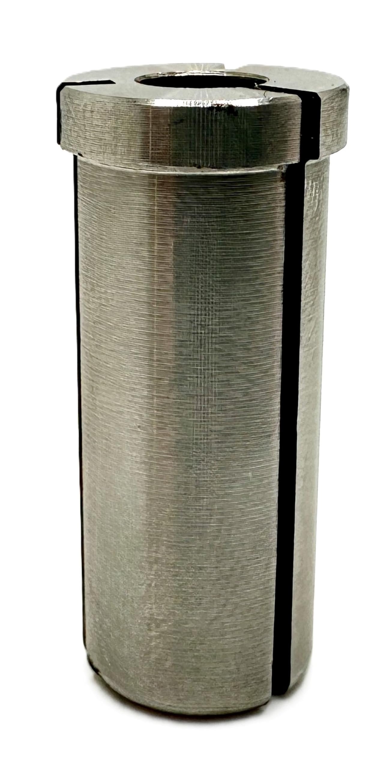 Pro-Graad High Precision Steel Router Collet Reducer, 1/2" OD x 1/4" ID, CNC Router Bit Collet Reduction Sleeve, Industrial-Grade Steel, 1.25" Length for Smooth and Reliable Performance