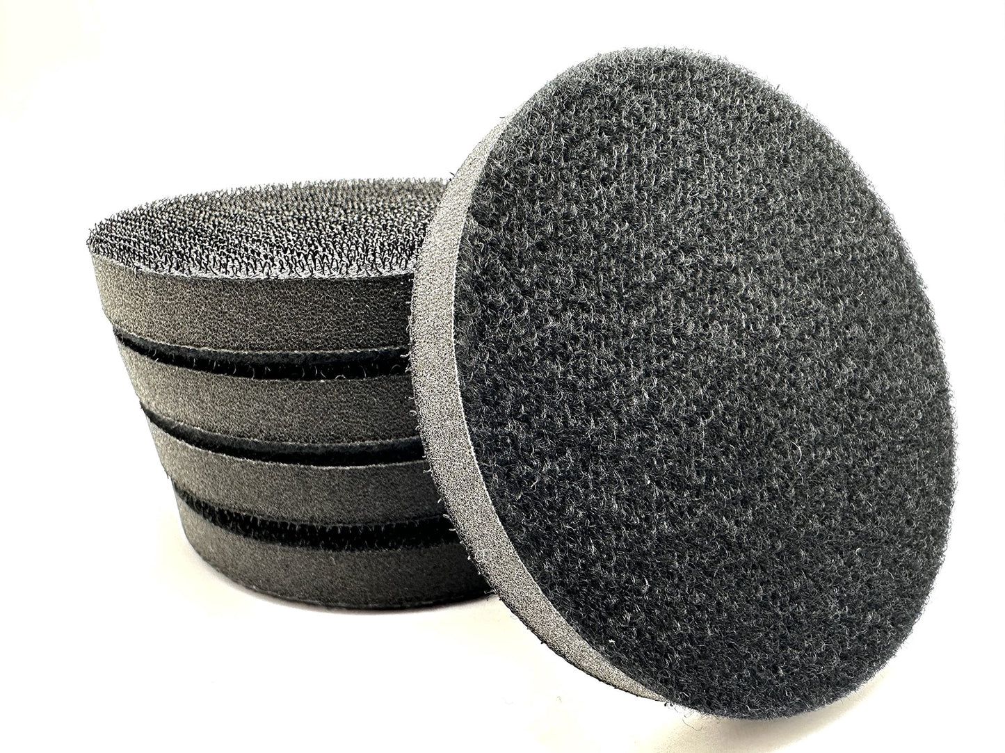 Pro-Graad 5Pcs 3inch Hook and Loop Soft Foam Buffering Interface Pad for Backer Pad, 0.5inch Thick Sponge, Sanding Polishing Discs, Black