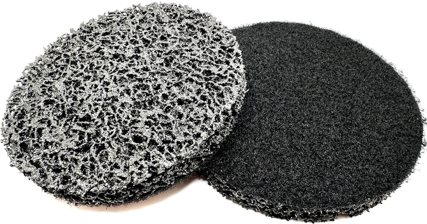 Pro-Graad 2 Pack 4-1/2” Diameter S XCS Hook & Loop Coating Removal Disc, Silicon Carbide Extra Coarse Clean & Strip Material, Strips Paint Coatings Rust, Cleans Welds, Pack of 2