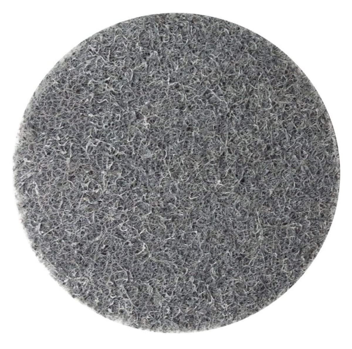 Pro-Graad 2" Quick Change Non-Woven Surface Preparation Discs for Deburring, Blending, Cleaning, Finishing, Polishing | Male R-Type Backing | Die Grinder Discs | (10 Pack) | (Grey - Fine)