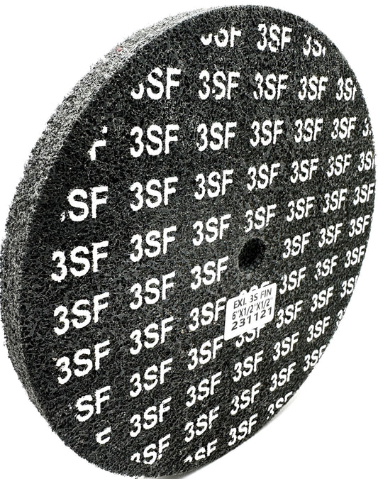 Pro-Graad EXL Unitized Wheel, Silicon Carbide, 6" Diameter x 1/2" Wide x 1/2" Arbor, 3S Fine | (Pack of 1)