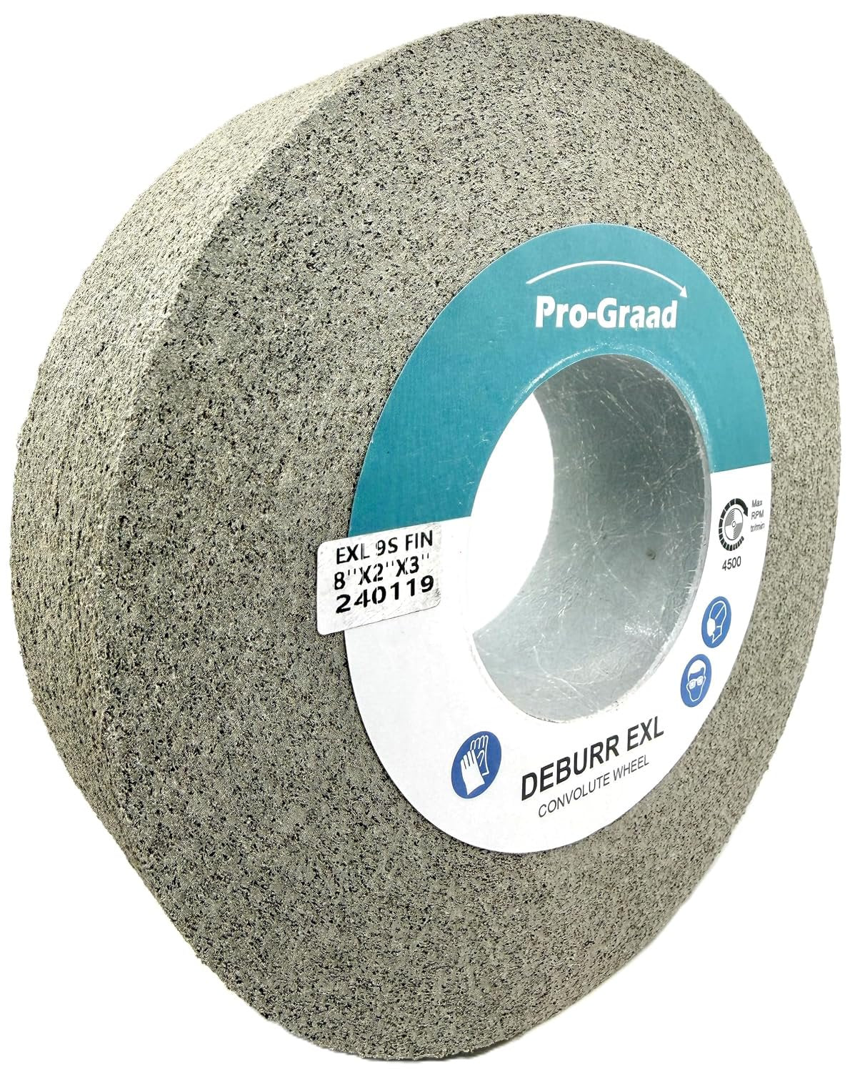 Pro-Graad EXL Deburring Wheel 8" x 2" x 3", 9S Fine, 05136