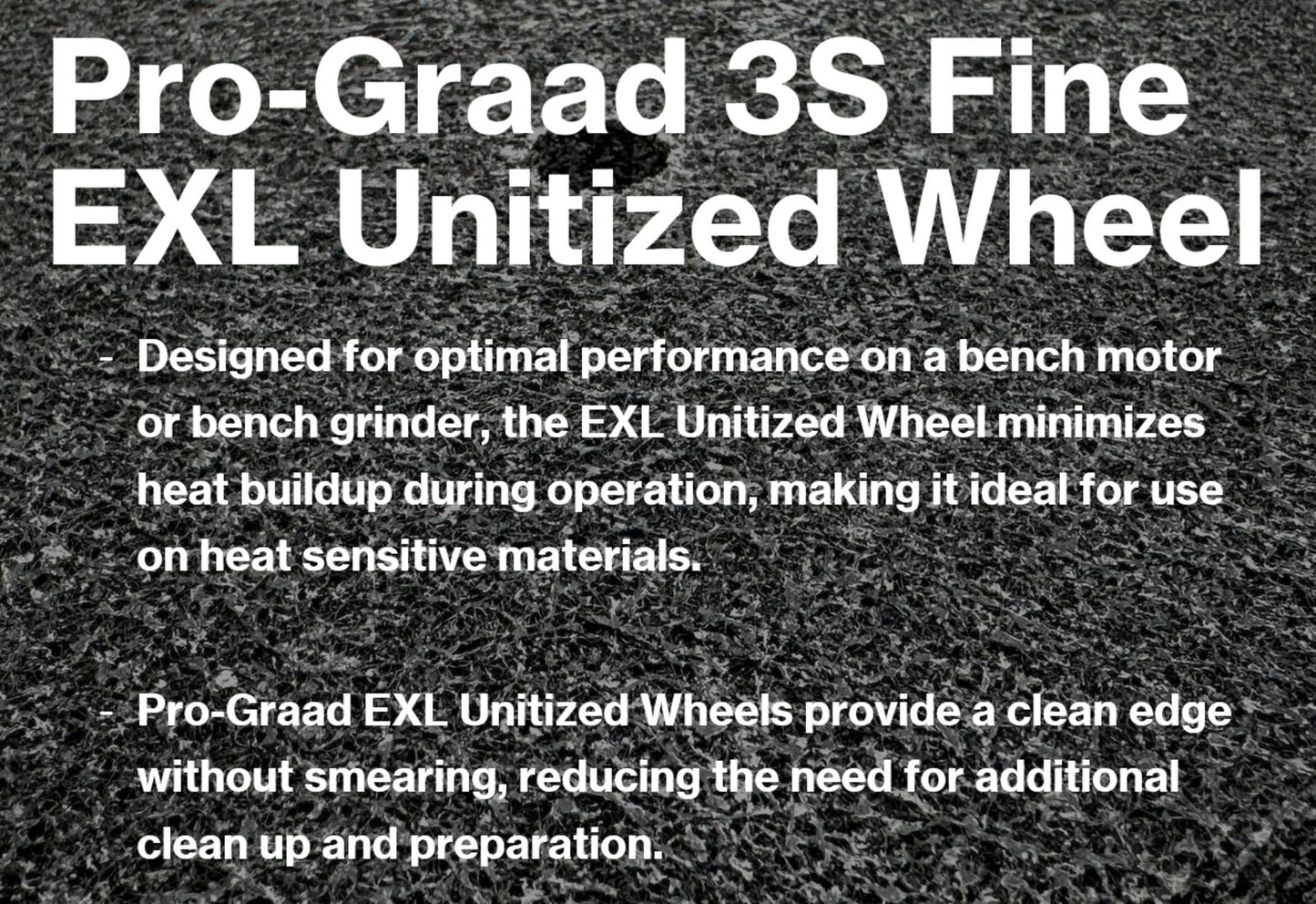 Pro-Graad EXL Unitized Wheel, Silicon Carbide, 6" Diameter x 1/4" Wide x 1/2" Arbor, 3S Fine | 24231 | (Pack of 1)