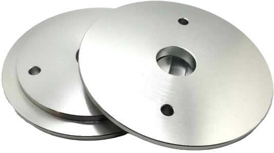 Pro-Graad PG-356 5” x 1-1/4” Convolute Deburring Wheel Aluminum Reducer Flanges for Wheels with 5” Hole, Reduce Arbor to fit 1-1/4”, Compatible for use with Pro-Graad & 3M Scotch Brite Wheels, 1 Pair