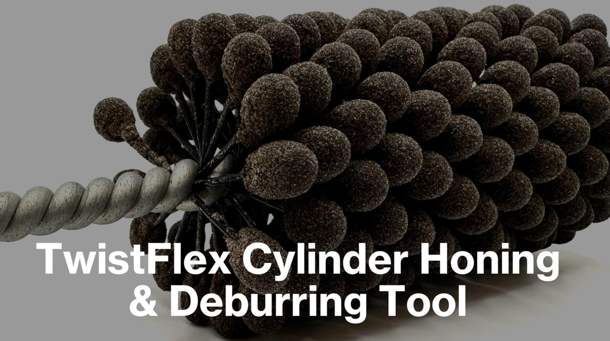 Pro-Graad TwistFlex Cylinder Hone | 3-1/4" 240AO for Block Cylinders, Valve Guides, Hydraulics, 3.25" Diameter for Hole Diameters 2.99"- 3.27" | Aluminum Oxide 240 Grit | 0.315" Shank | 13.5" Length