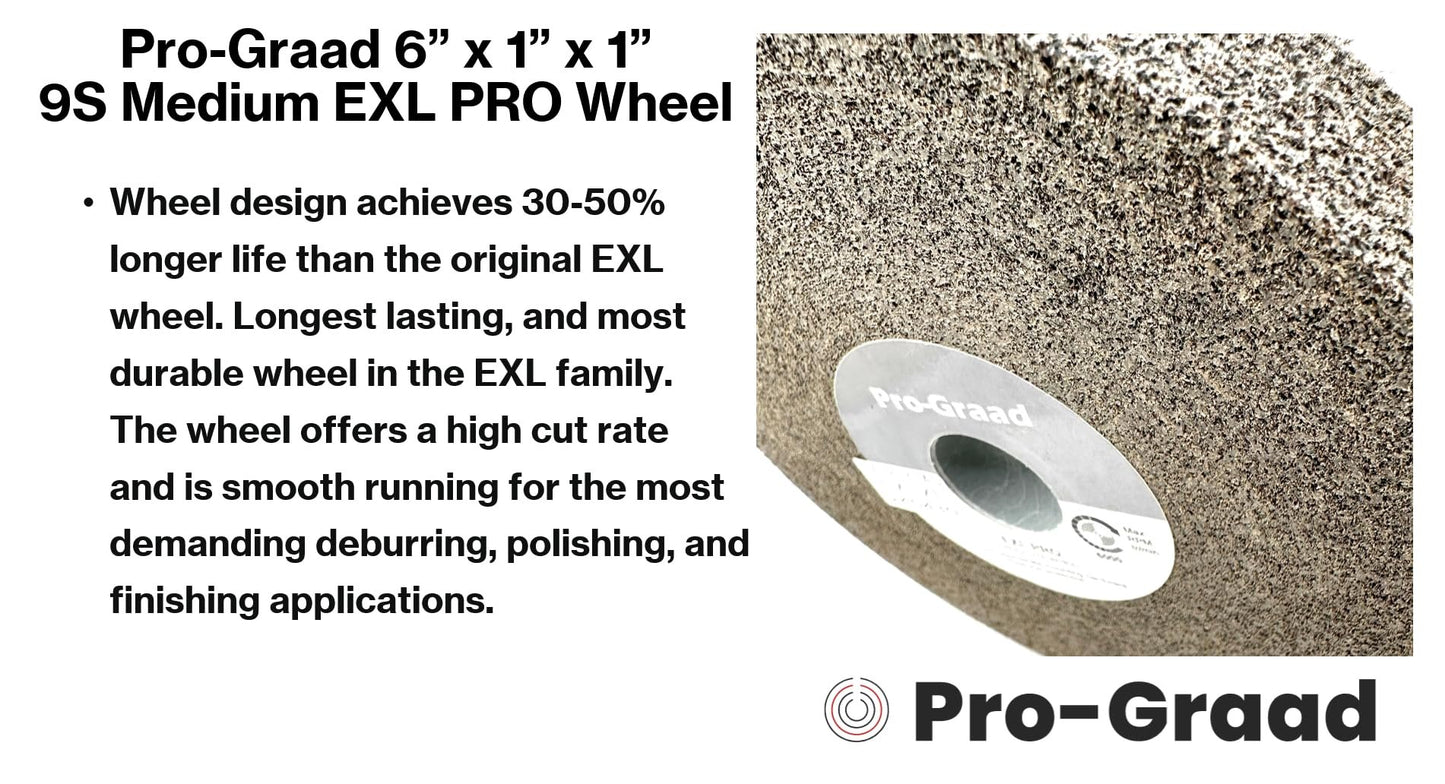 Pro-Graad EXL PRO Convolute Deburring Wheel - Metal Deburring, Finishing and Polishing Wheel