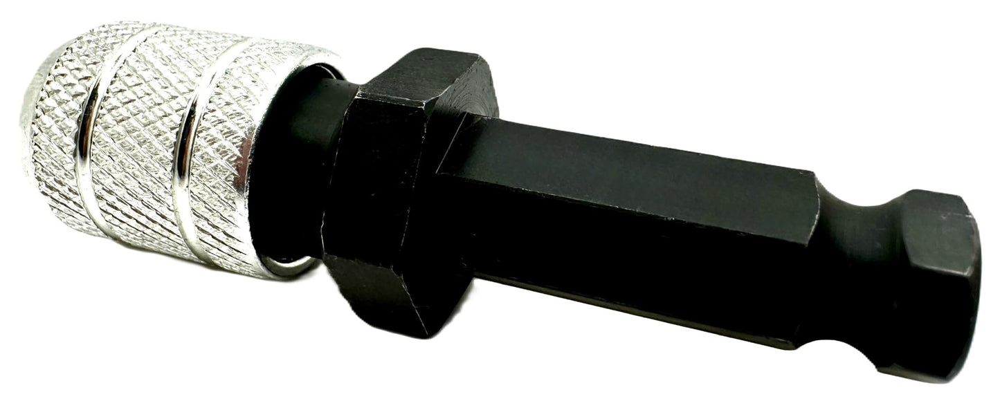 Pro-Graad 7/16" Hex to 1/4" Hex Shank Adapter, Quick Change Bit Holder Converter for 7/16 Impact Drivers & 1/2" Power Drills, Heavy Duty 1/4 Hex Bit Holder for Drill & Driver Accessories