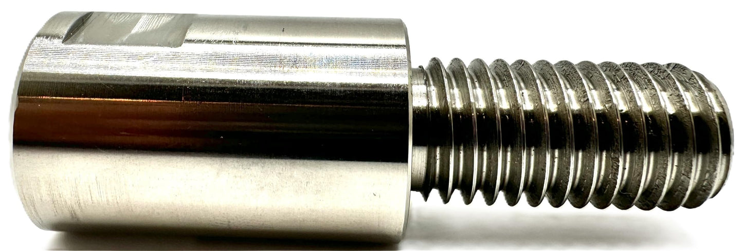 Pro-Graad 2-3/4” Stainless Angle Grinder Arbor Extension, 1-1/4” Thread Length, Extra Threads On Power Tools with 5/8”-11 Arbor, Angle Grinder Airway Buff Extender Kit for Buffing & Airway Wheels