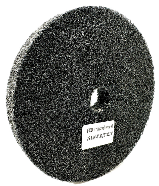Pro-Graad EXL Unitized Wheel, Silicon Carbide, 4" Diameter x 1/2" Wide x 5/8" Arbor, 2S Fine | 27942 | (Pack of 2)