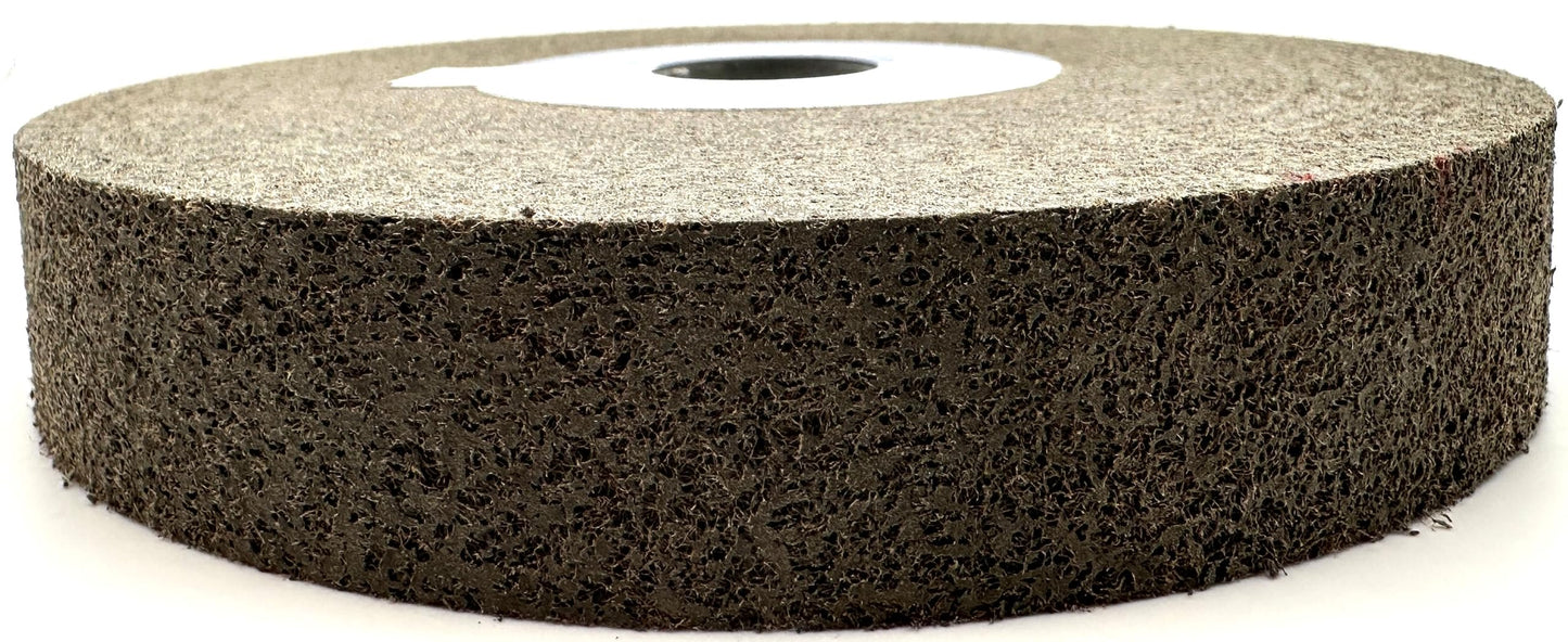 Pro-Graad 1 Pack 6” x 1” x 1” 9S Fine Series 1000 RF Long Life Convolute Deburring, Finishing & Polishing Wheel, Includes Arbor Adapter for use on 3/4 5/8 1/2 inch Shaft Sizes, Pack of 1
