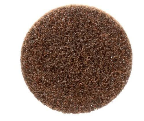 Pro-Graad 2" Quick Change Non-Woven Nylon Surface Conditioning Discs for Deburring Sanding Blending Polishing Paint Removal with Male R-Type Backing, Use with Die Grinder - Brown- (Coarse) - (25 Pack)