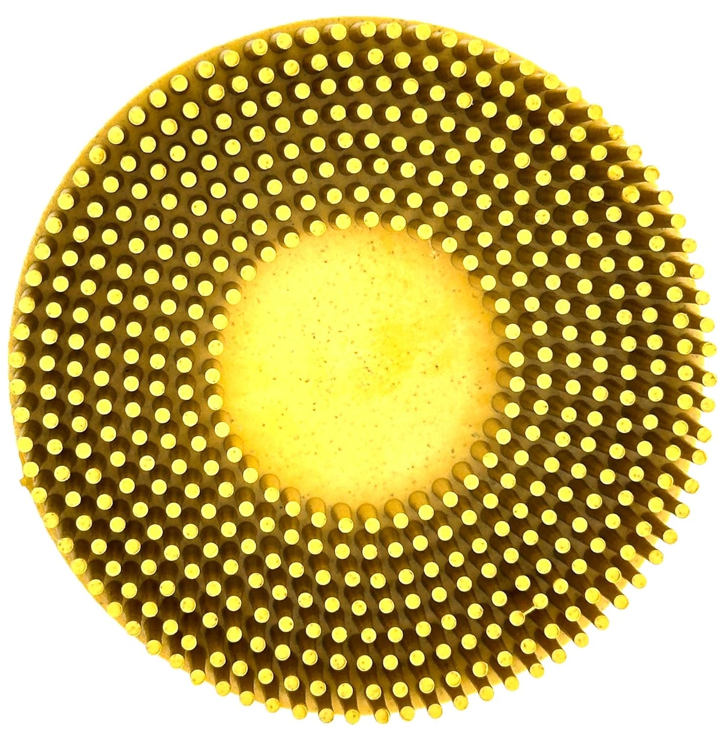 Pro-Graad 5 Pack 3" 80 Grit Yellow R-Type Bristle Disc | Ceramic-Aluminum Oxide Abrasive Bristle Disc with Quick Change Roll Lock | Pack of 5 | Yellow
