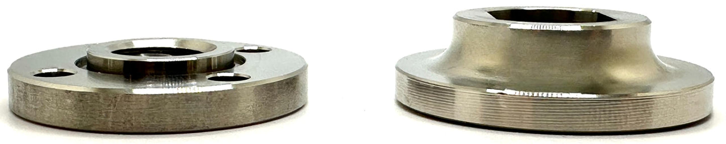 Pro-Graad Heavy Duty 5/8-11 Angle Grinder Flange Set for Type 1 Wheels, D284932, Stainless Steel, Set Includes Backing Flange and Clamp Nut for use with Type 1 Wheels