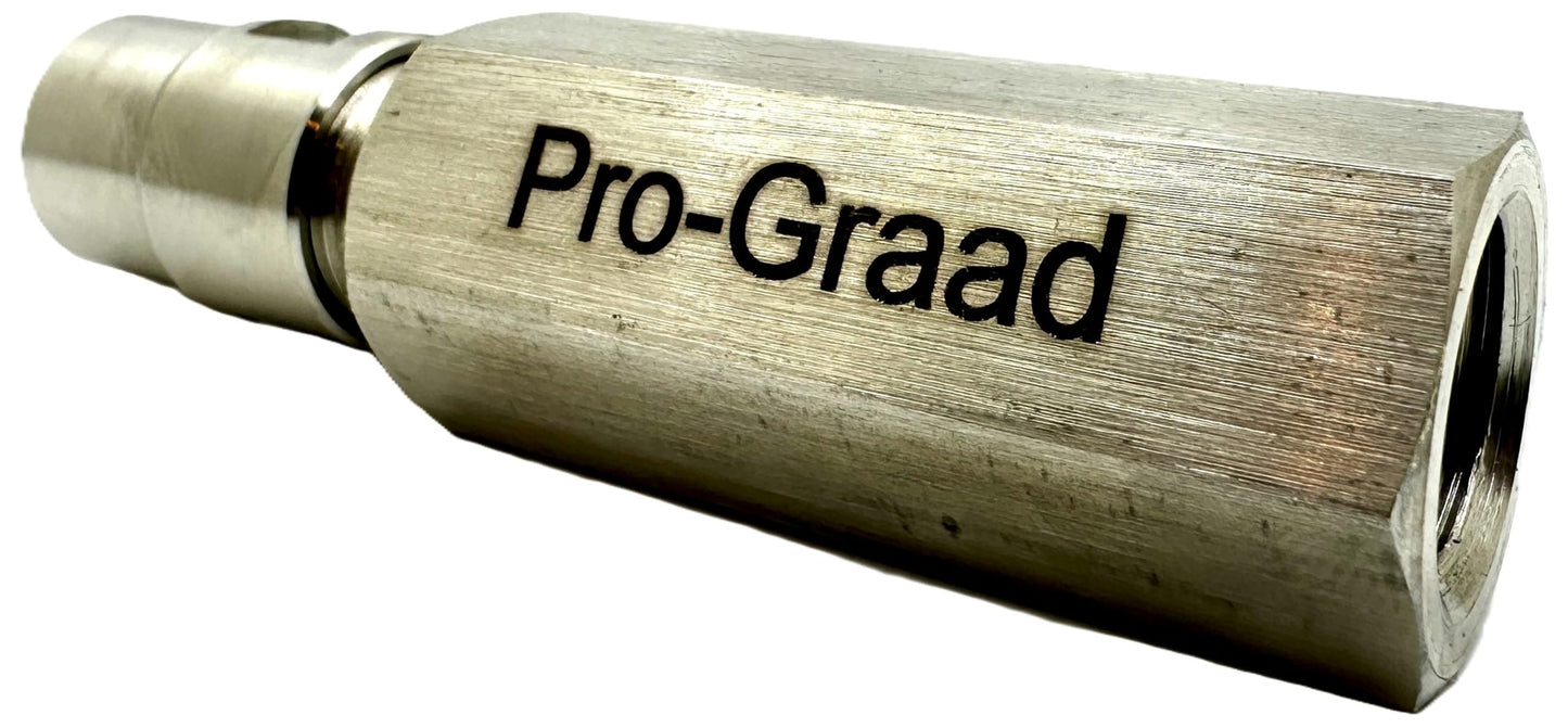 Pro-Graad Angle Grinder Flapper Adapter | 3-3/8” Extended Reach 5/8”-11 Thread Rotary Tool Adapter with 1/8” & 1/4” Collets | Converts Angle Grinders for Grinding, Sanding, Polishing, Cutting