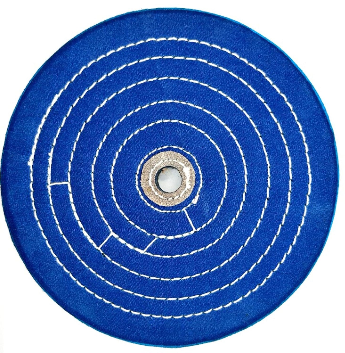 Pro-Graad 1 Pack Extra Thick Buffing Polishing Wheel 8 inch Blue Treated Cotton Medium, 70 Ply – 1” Thick with 5/8 inch Arbor Hole for Bench Grinder – Ideal for Middle Step Buffing – Pack of 1