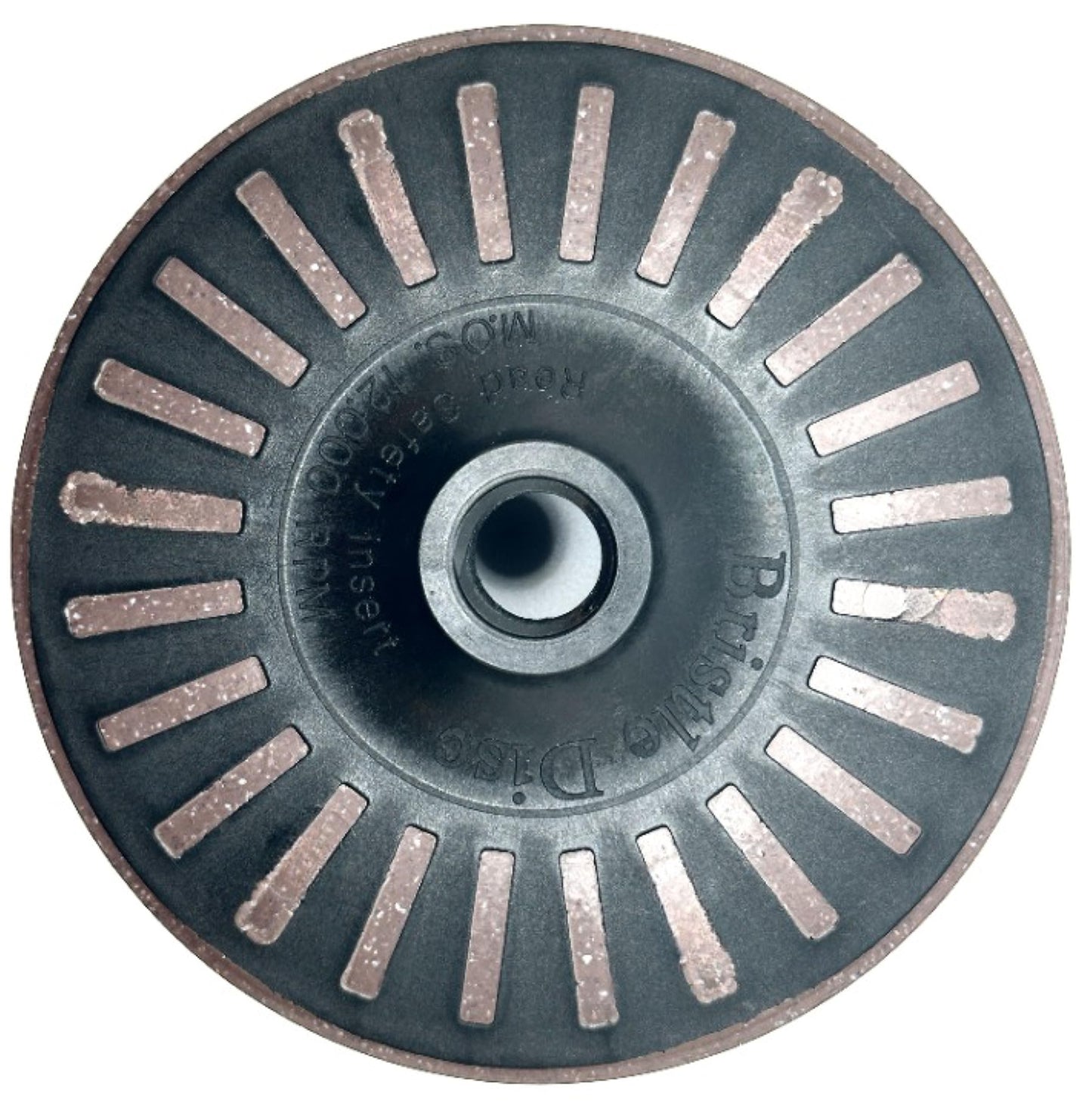 Pro-Graad 4-1/2” x 5/8”-11 36 Grit Brown Bristle Disc | Ceramic-Aluminum Oxide Abrasive Bristle Disc with 5/8”-11 Fast Change Hub | Remove Coatings Paint Rust Contaminants Weld Burn | Pack of 1