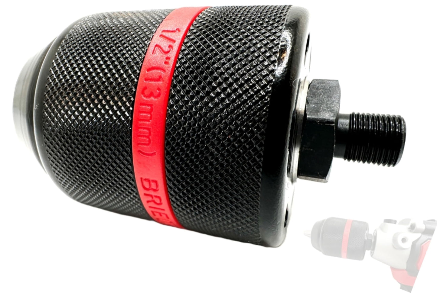 Pro-Graad 1/2" Keyless Drill Chuck for M12 Polisher/Sander Tool, 0.08” – 0.51” Capacity, Self-Tighten Drill Chuck, Upgrade Accessory Compatible Fit Milwaukee M12 - 2438-20, 2438-22, 2438-22X