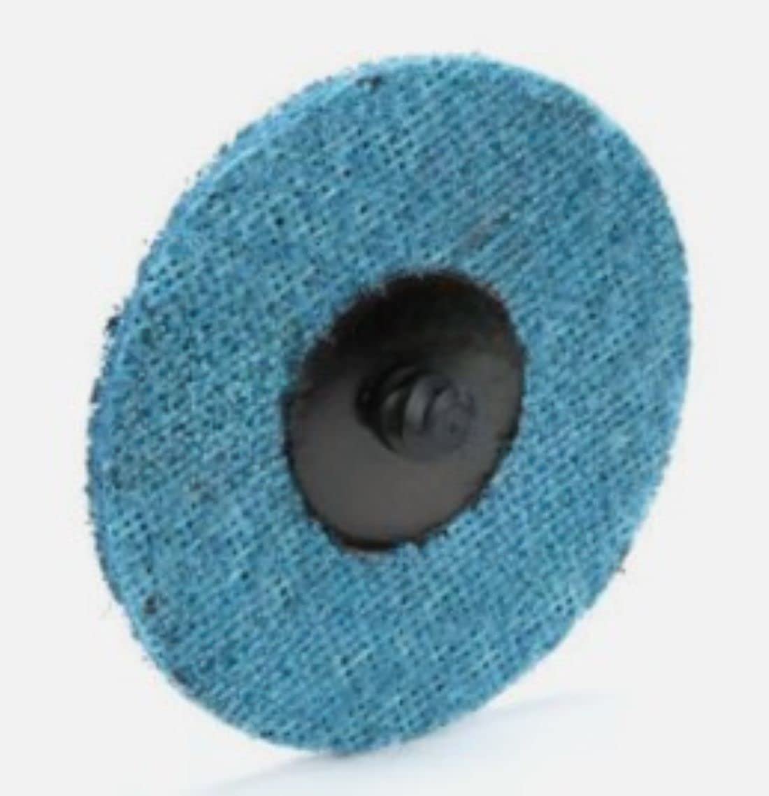 Pro-Graad 3" Quick Change Non-Woven Nylon Surface Conditioning Discs for Deburring Sanding Blending Polishing Paint Removal with Male R-Type Backing Use with Die Grinder - Blue - (Fine) - (25 Pack)