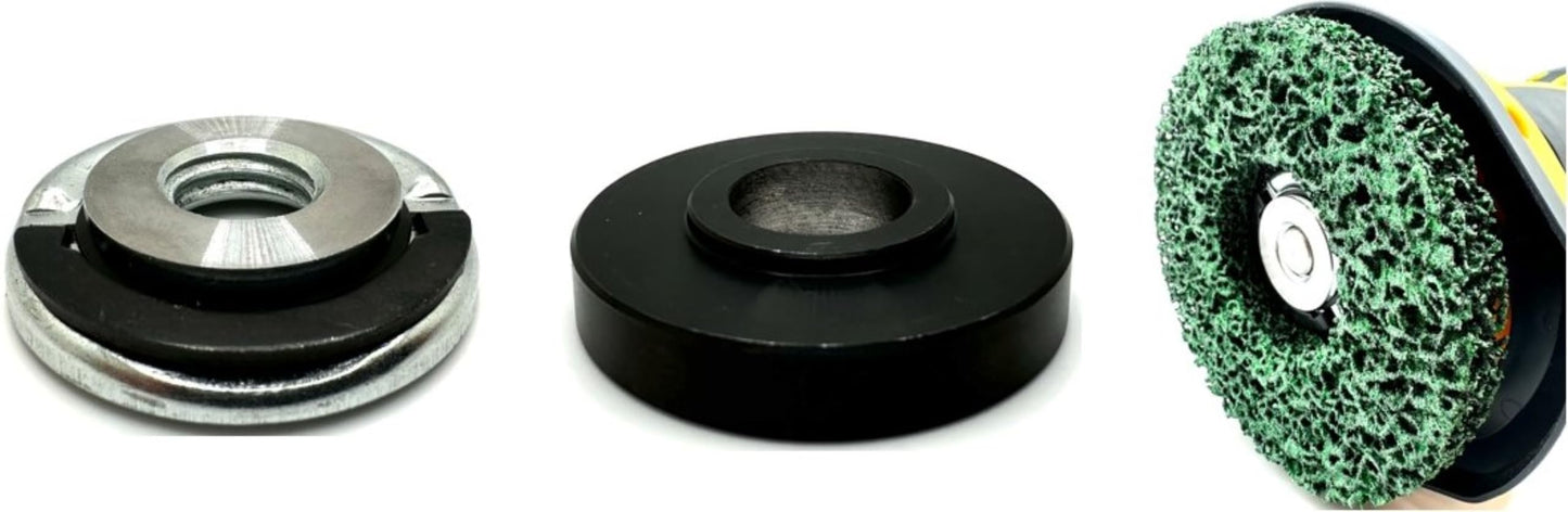Pro-Graad Universal Strip Disc Conversion Kit for Wagner PaintEater - Pro-Graad Adapter with Quick Change Locking Nut - Upgrade for 4.5” x 7/8” Stripping Wheel Compatibility