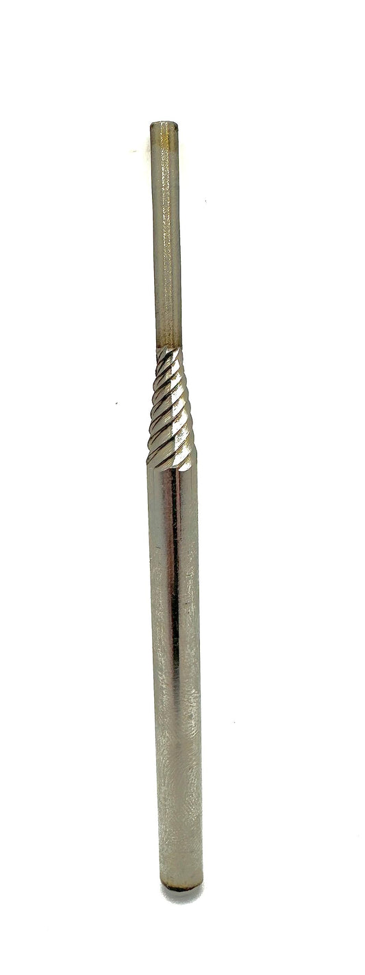 Pro-Graad Porting Mandrel 10", CR-9-10 Premium High Speed Steel Coarse Thread Extra Shank Length Cartridge & Spiral Roll Mandrel, 1/8" Pilot Diameter x 3/4" Pilot Length x 1/4" Shank x 10" Length