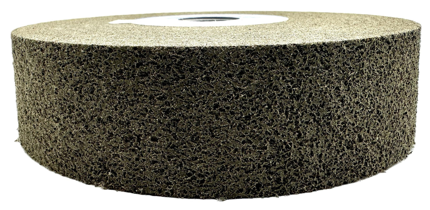 Pro-Graad 1 Pack 6” x 1-1/2” x 1” 9S Fine Series 1000 RF Long Life Convolute Deburring, Finishing & Polishing Wheel, Includes Adapter for use on 3/4 5/8 1/2 inch Shaft Sizes, Pack of 1