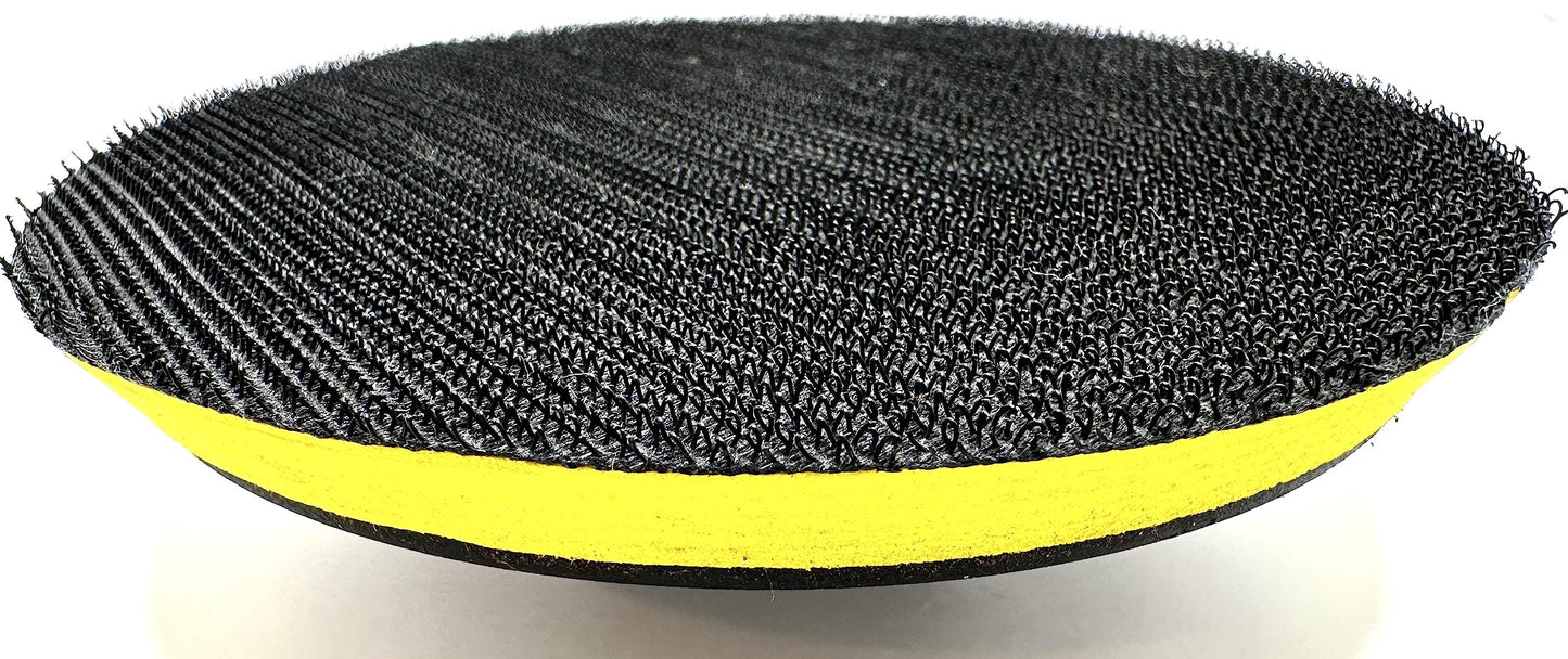 Pro-Graad 1 Pack 5" Hook and Loop Backing Pads Foam Backer Pad with 5/8”-11 – 5 inch Backup Pads for use with Angle Grinder or Drill Sanding Polishing Discs – Includes 1 Each 1/4" Shank Adapter