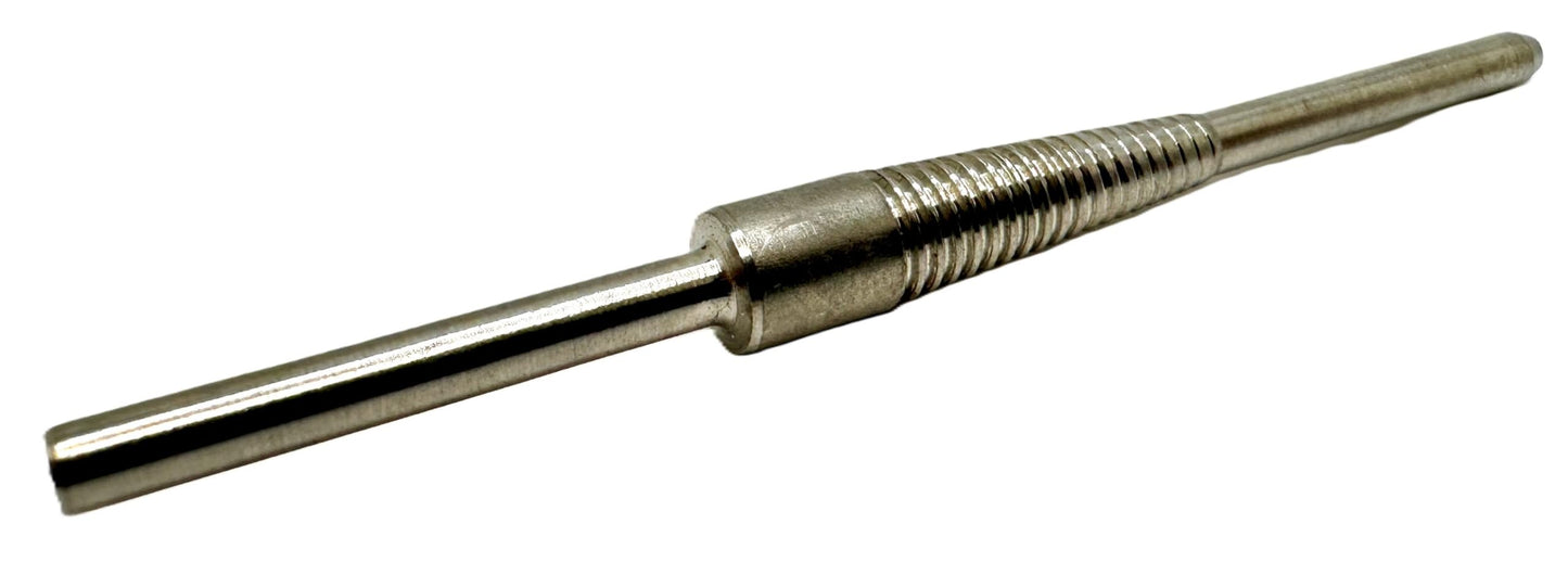 Pro-Graad CR-5 1/8” Shank Stainless Steel Cartridge Roll Mandrel, Standard Tapered Type Mandrels for Cartridge & Spiral Rolls, 3” Overall Length, 1/8x1” Shank x 1/8”x1” Pilot