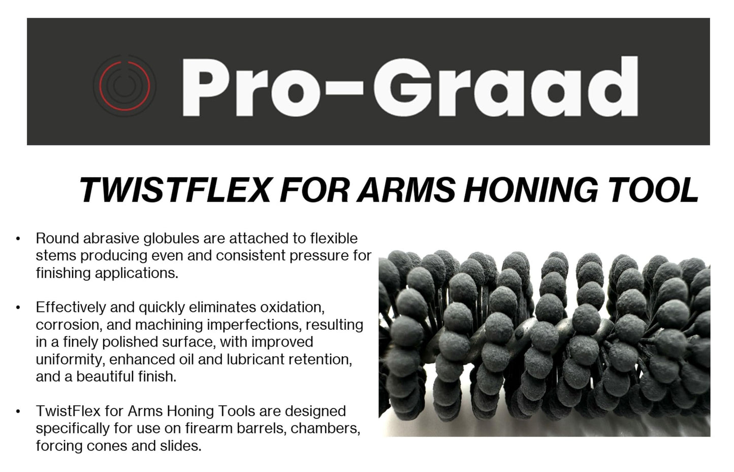 TwistFlex Rifle Chamber Hone Tool for 7.62x51mm NATO, 800 Grit Silicon Carbide, (Pack of 1)