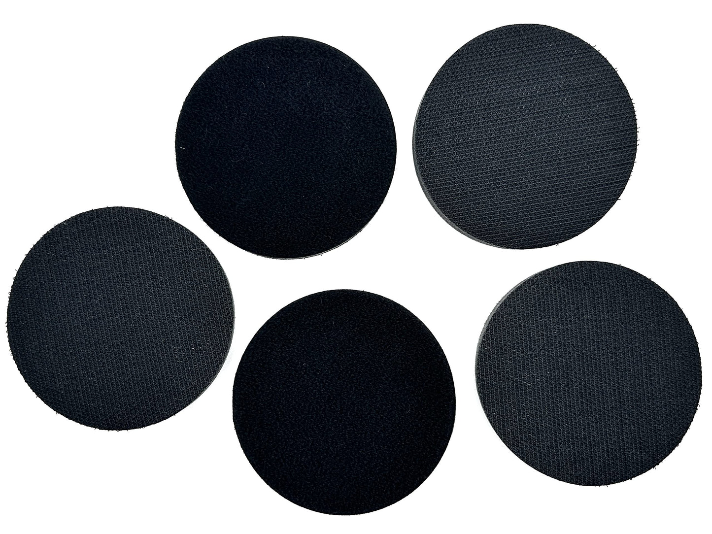 Pro-Graad 5Pcs 3inch Hook and Loop Soft Foam Buffering Interface Pad for Backer Pad, 0.5inch Thick Sponge, Sanding Polishing Discs, Black