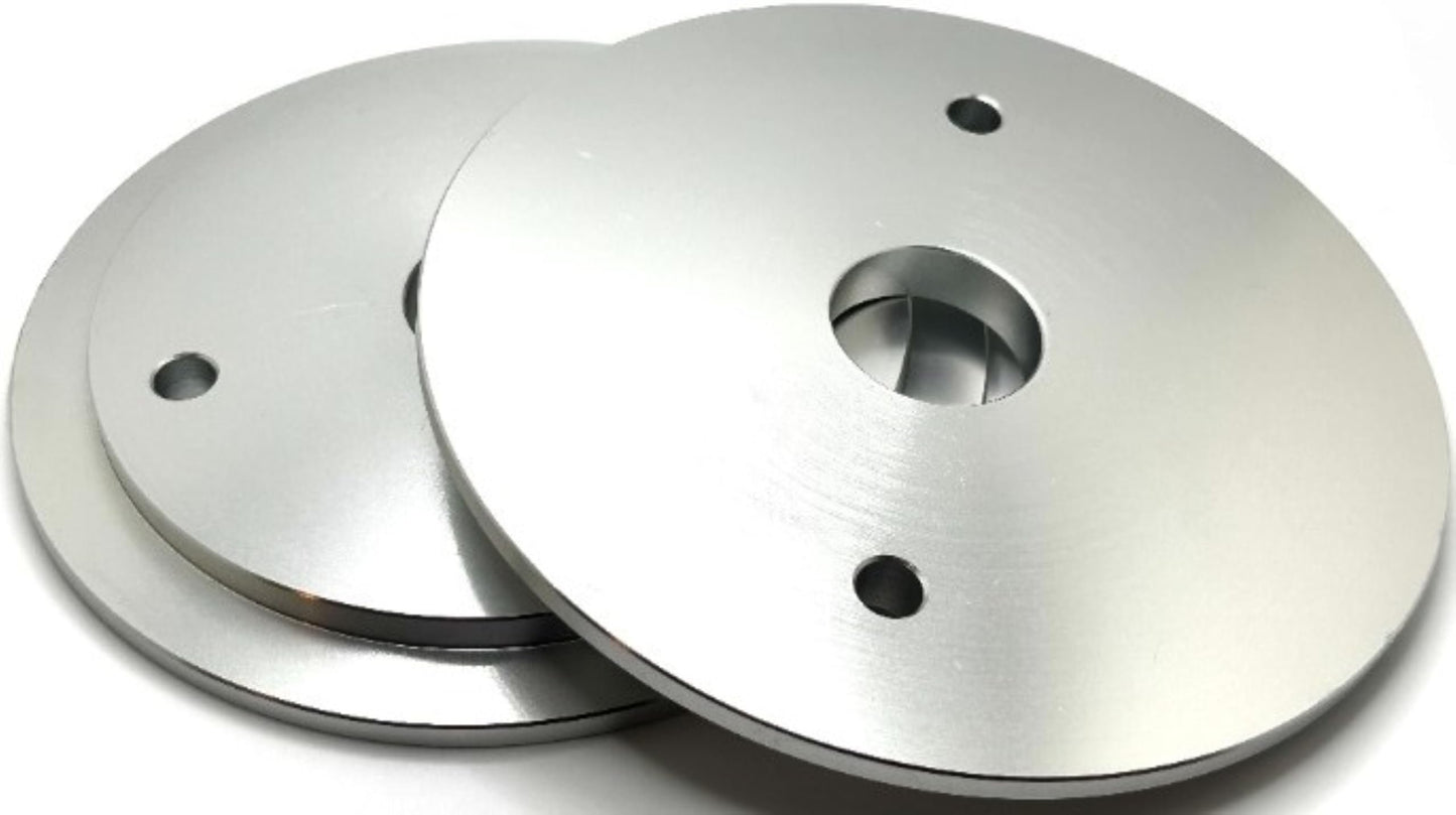 Pro-Graad PG-356 3” x 7/8” Convolute Deburring Wheel Aluminum Reducer Flanges for Wheels with 3” Hole, Reduce Arbor to fit 7/8”, Compatible for use with Pro-Graad & 3M Scotch Brite Wheels, 1 Pair