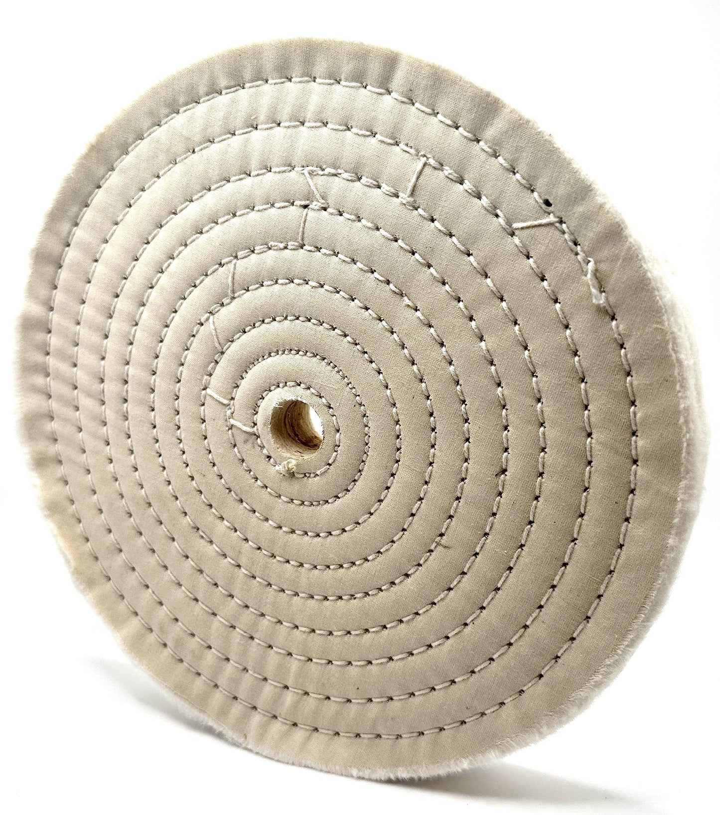 Pro-Graad 1 Pack 8” x 5/8” Arbor x 80 Ply Extra Thick Buffing Polishing Wheel - Fine Muslin Cotton | Designed for Bench Motor Grinder or Buffer with 5/8” Arbor | Pack of 1