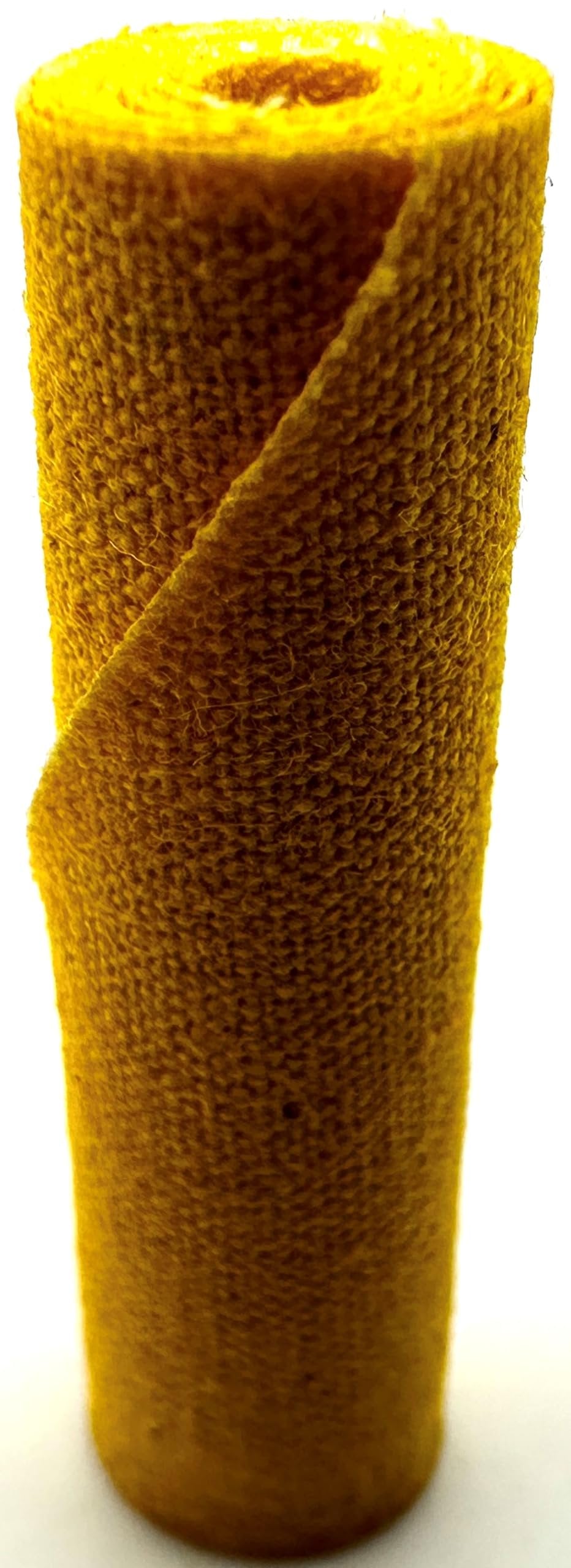 Pro-Graad 11 Piece Small (3/8x1-1/2x1/8) Yellow Treated Cloth Buffing & Polishing Cartridge Roll Kit, Ideal for Detail Polishing Hard to Reach Areas, Includes 1/4” Shank Mandrel