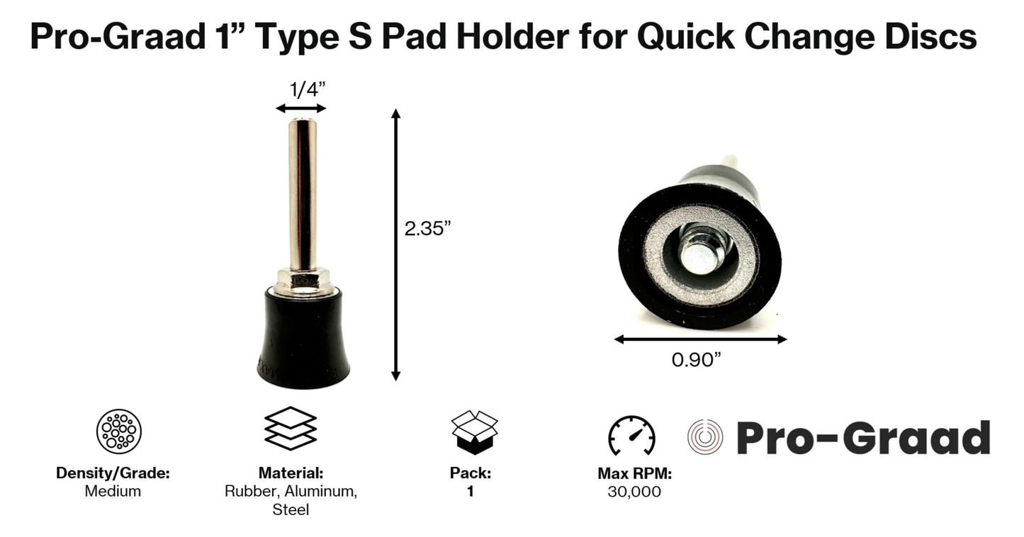 Pro-Graad Type S Pad Holder for Quick Change Discs