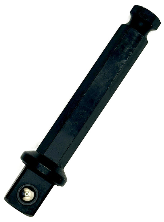 Pro-Graad 7/16 Hex to 1/2 Square Socket Extended Length Adapter Drive Converter, Impact Driver Bit, Ball Retainer, 3.5” Extension, Works with 7/16” Impact Driver & 1/2" Drill
