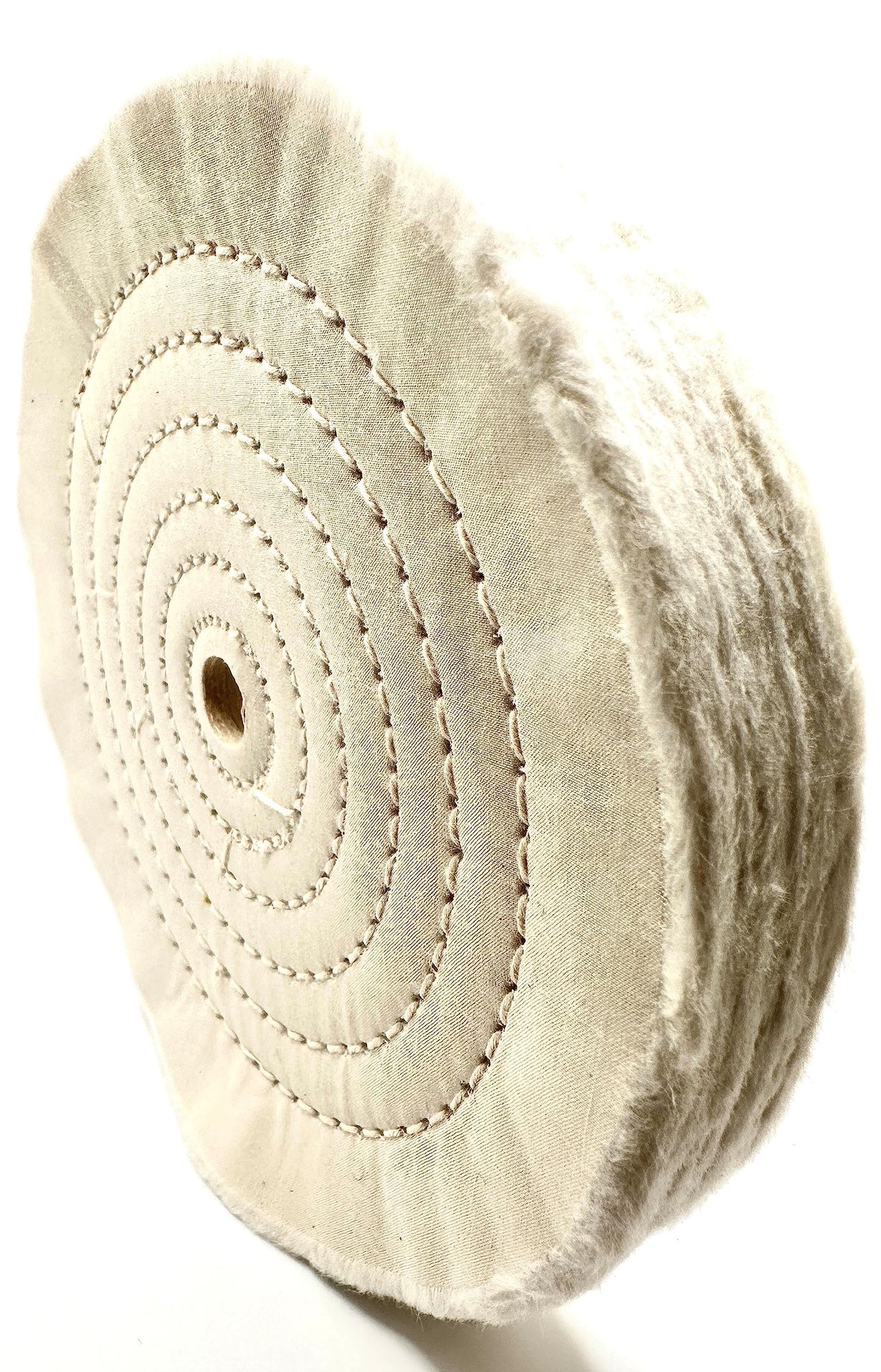 Pro-Graad 1 Pack Buffing Wheels for Bench Grinder or Buffer - 6 Inch Extra Thick Buffing Wheel Fine Cotton Sewn with 1/2” Arbor Hole - 80 Ply 1” Thick Polishing Buffing Wheel, Pack of 1