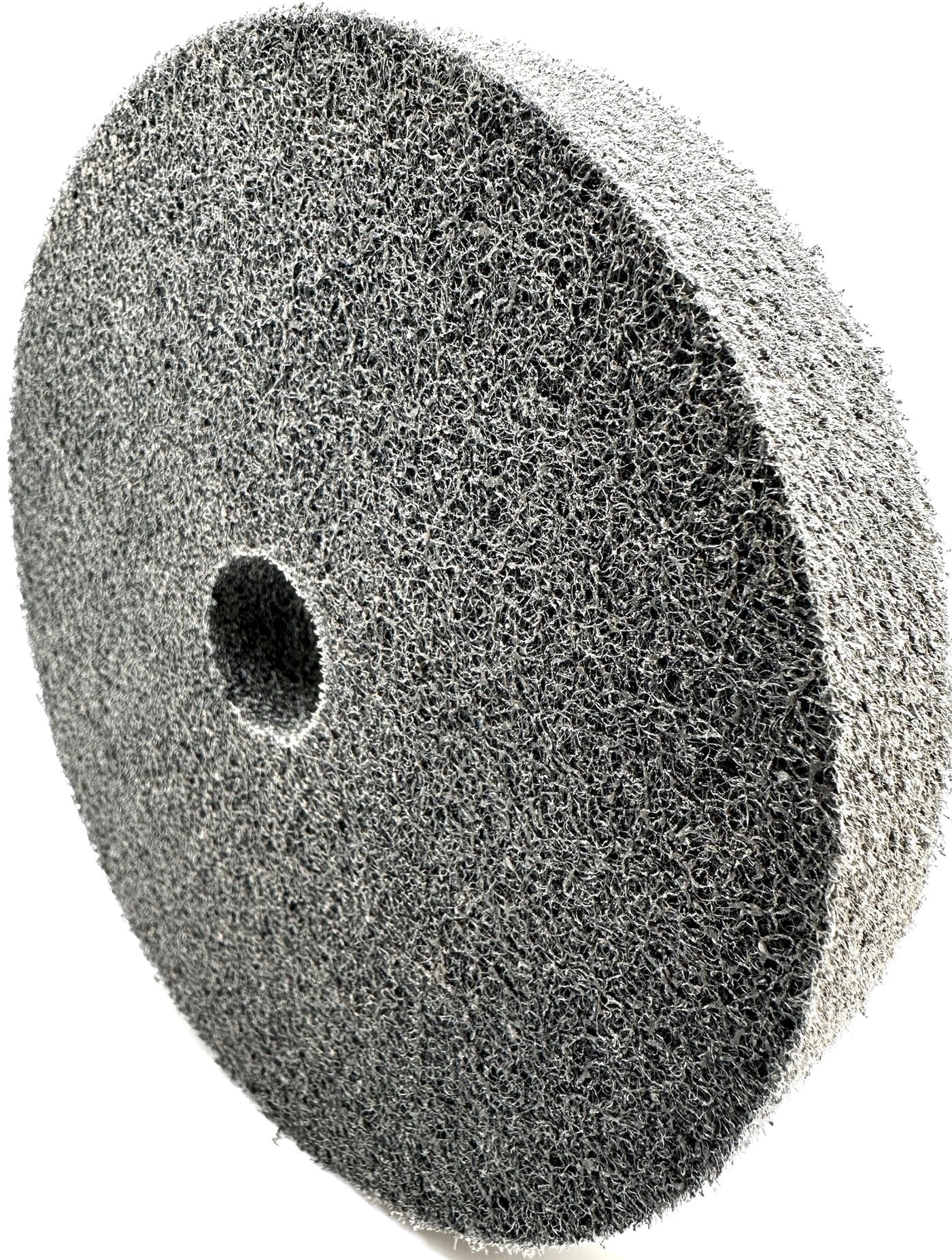 Pro-Graad Nylon Fiber Deburring Wheel 6" x 1" x 1" 5P Hardness 180 Grit Silicon Carbide Brushed Polishing Buffing Unitized Wheel for Bench Grinder, Buffing Machine, with Adapter for 1/2 5/8 3/4 Arbor